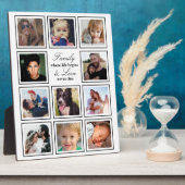 Plaque Photo Collage de photos de famille (Côté)