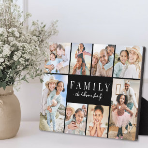 Plaque Photo Collage de photos de famille