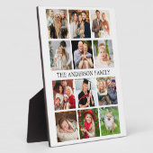 Plaque Photo Collage de photos de famille (Côté)