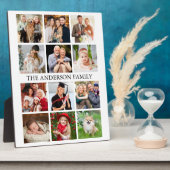 Plaque Photo Collage de photos de famille (Côté)