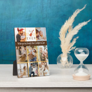 Plaque Photo Collage de photos de famille Best Papa Ever Fête d