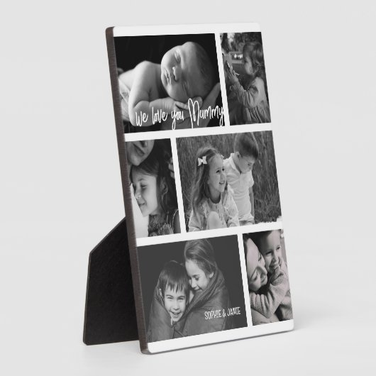 Plaque Photo Collage de photos de maman 6 (Côté)