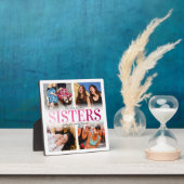 Plaque Photo Collage de photos de soeurs roses (Insitu)