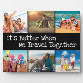 Plaque Photo Collage de photos de vacances Mieux voyager ensemb (Devant)