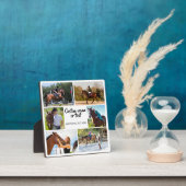 Plaque Photo Collage de photos d'équitation blanc moderne (Insitu)
