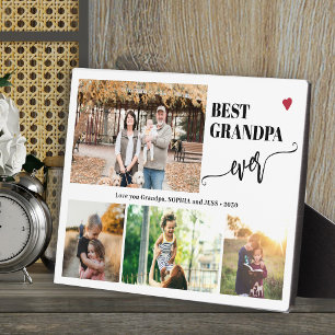 Plaque Photo Collage de photos des petits-enfants meilleur gran