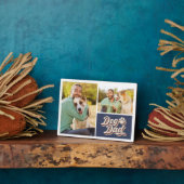 Plaque Photo Collage de photos | Empreinte de patte de chien pa (Côté)