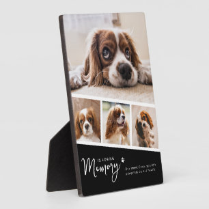 Plaque Photo Collage de photos en mémoire d'un animal de compag