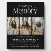 Plaque Photo Collage de photos 'En souvenir' (Devant)