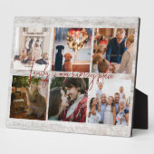 Plaque Photo Collage de photos familiales AgritourismeTypograph (Côté)