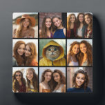 Plaque Photo Collage de photos Instagram avec 9 photos<br><div class="desc">Utilisez vos photos sans cadres sur celle-ci ! Ajoutez vos photos et instantanés préférés à cette bande pour un garde-mémoire amusant. Une façon artistique d'afficher vos meilleures photos de partage.</div>