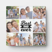 Plaque Photo Collage de photos | Meilleur papa (Devant)
