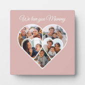 Plaque Photo Collage de photos pour la fête des mères en forme  (Devant)