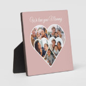 Plaque Photo Collage de photos pour la fête des mères en forme  (Recto)