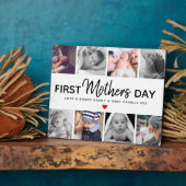 Plaque Photo Collage de photos simple pour le premier anniversa (Côté)