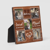 Plaque Photo Collage de photos unique du Mémorial du souvenir d (Recto)