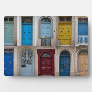 Plaque Photo Collage des portes avant colorées