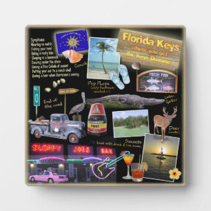 Plaque Photo Collage Florida Keys