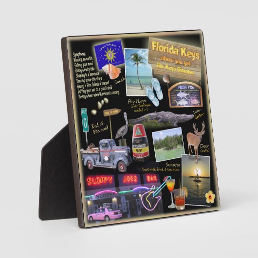 Plaque Photo Collage Florida Keys (Recto)