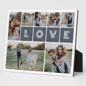 Plaque Photo Collage Multi Photo Couple Amour (Côté)