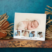 Plaque Photo Collage photo bébé avec Zigzag Picture Strip (Côté)