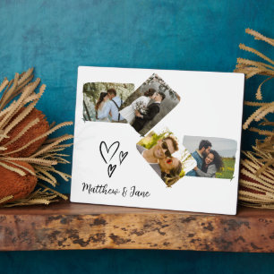 Plaque Photo Collage photo cadeau unique pour couple mariage 