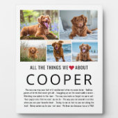 Plaque Photo Collage photo Choses que nous aimons de vous Anima (Devant)