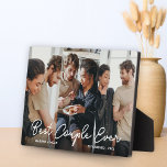 Plaque Photo Collage photo Couple 3 moderne Meilleur Couple Jam<br><div class="desc">Modern Couple 3 Photo Collage Best Couple Ever Photo Plaque</div>