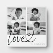 Plaque Photo Collage photo d'amour moderne (Devant)