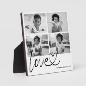 Plaque Photo Collage photo d'amour moderne (Recto)