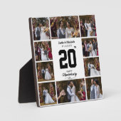 Plaque Photo Collage photo de 10 photos pour un joyeux annivers (Recto)