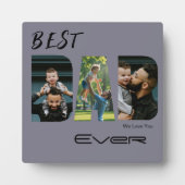 Plaque Photo Collage photo de Best Dad Ever (Devant)