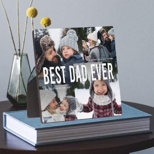 Plaque Photo Collage photo de Best Dad Ever