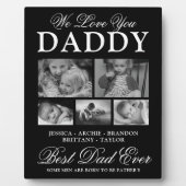Plaque Photo Collage photo de Best Dad Ever (Devant)