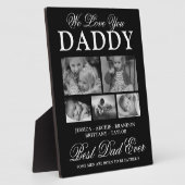 Plaque Photo Collage photo de Best Dad Ever (Côté)