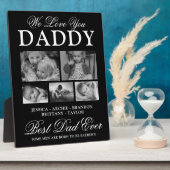 Plaque Photo Collage photo de Best Dad Ever (Côté)