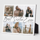 Plaque Photo Collage photo de 'Best Sister Ever' (Côté)