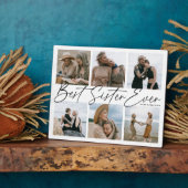 Plaque Photo Collage photo de 'Best Sister Ever' (Côté)