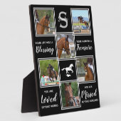 Plaque Photo Collage photo de cheval - Cadeau commémoratif - Ph (Côté)
