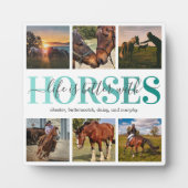 Plaque Photo Collage photo de Cheval moderne (Devant)