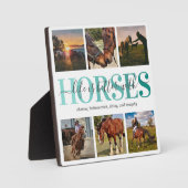 Plaque Photo Collage photo de Cheval moderne (Recto)
