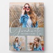 Plaque Photo Collage photo de chic Graduation sur Grey (Devant)