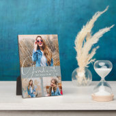 Plaque Photo Collage photo de chic Graduation sur Grey (Côté)