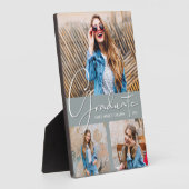 Plaque Photo Collage photo de chic Graduation sur Grey (Côté)