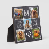 Plaque Photo Collage Photo de deuil d'animal de compagnie mémor (Recto)