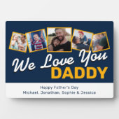 Plaque Photo Collage photo de Fête des pères moderne (Devant)