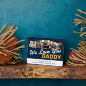 Plaque Photo Collage photo de Fête des pères moderne (Côté)