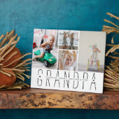 Plaque Photo Collage photo de grand-père moderne (Côté)