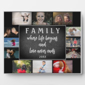 Plaque Photo Collage photo de la famille Yearly Saying Keepsaké (Devant)