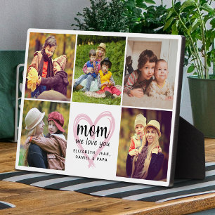 Plaque Photo Collage photo de la fête des mères pour maman mode